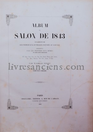 Photo SALON DE 1843 || TENINT, Wilhelm. 