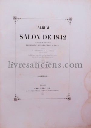 Photo SALON DE 1842 || TENINT, Wilhelm. 