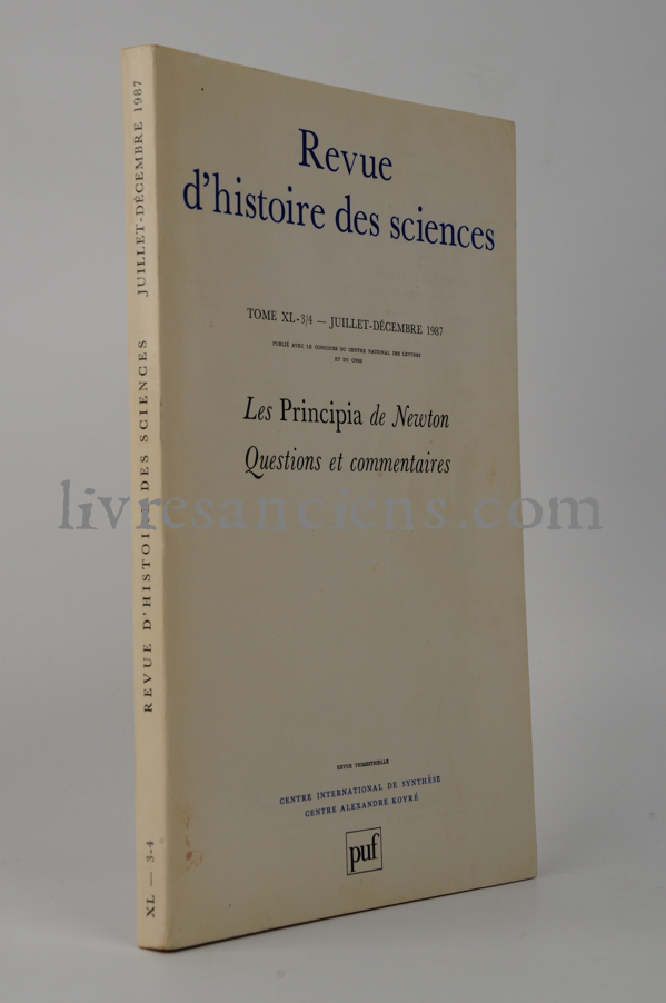 Photo Revue d'histoire des sciences. 