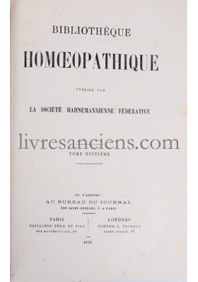 Photo [HOMEOPATHIE] - société Hahnemannienne fédérative. 