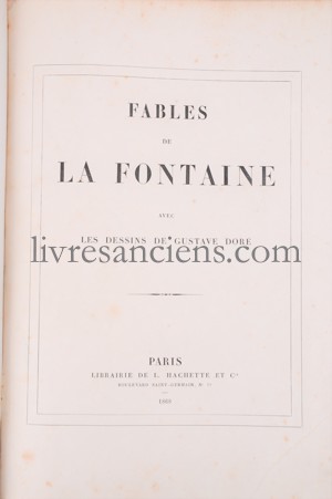 Photo LA FONTAINE|| DORÉ, Gustave. 