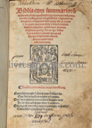 Photo [BIBLE POST INCUNABLE]. 