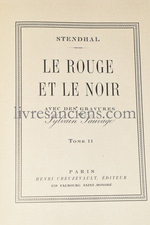 Photo STENDHAL || SAUVAGE, Sylvain. 