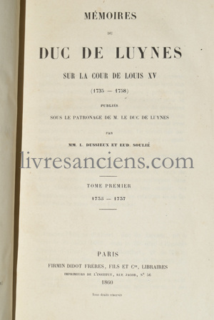 Photo LUYNES, Charles-Philippe d'Albert, duc de. 