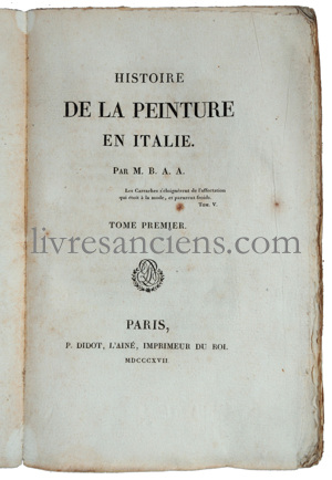 Photo [STENDHAL (Henry Beyle, dit)]. 