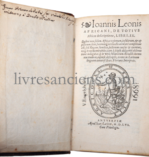 Photo LEON L'AFRICAIN [Leo Africanus, Johannes (al-Hasan ibn Muhammad al-Wazzan al-Fasi).]. 