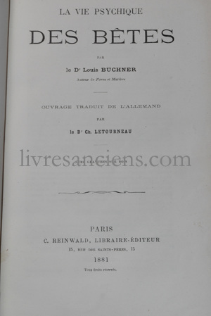 Photo BÜCHNER, Louis. 