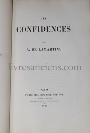 Photo LAMARTINE, Alphonse (de). 