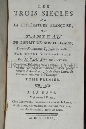 Photo SABATIER DE CASTRES, Antoine (Abbé). 