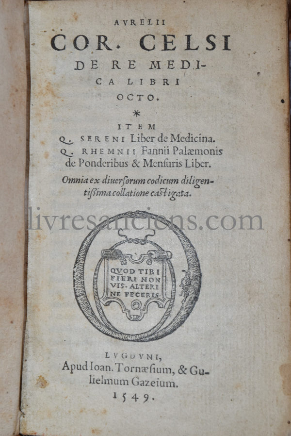 Photo CELSE (Aulus Cornelius Celsus). 
