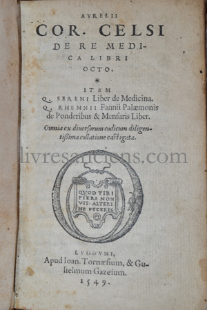 Photo CELSE (Aulus Cornelius Celsus). 