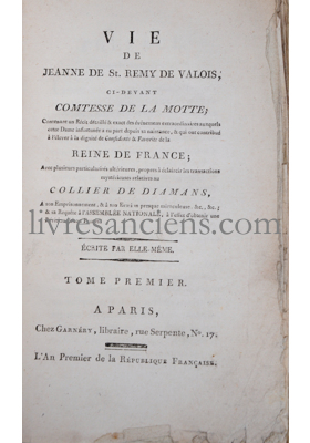 Photo VALOIS de La MOTTE (Comtesse). 
