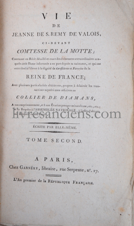 Photo VALOIS de La MOTTE (Comtesse). 