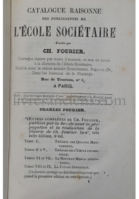 Photo [FOURIERISME]. 