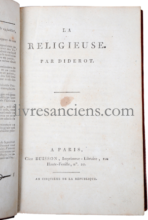 Photo DIDEROT, Denis.