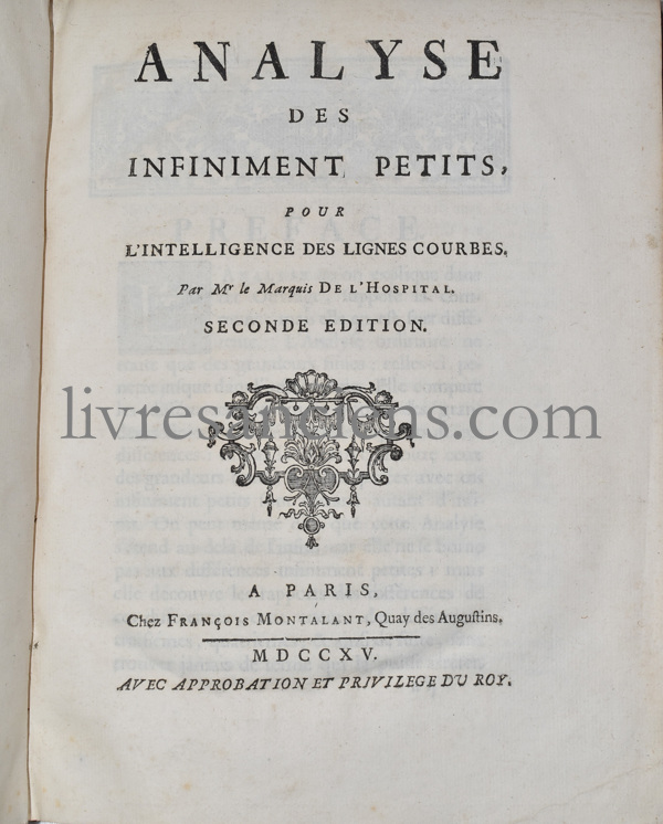 Photo L'HOSPITAL, Guillaume François Antoine (Marquis de). 