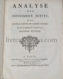 Photo L'HOSPITAL, Guillaume François Antoine (Marquis de). 