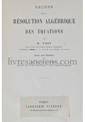 Photo VOGT, Henri Gustave. 