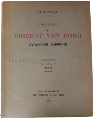 Photo DE LA FAILLE, Jacob-Baart  || VAN GOGH, Vincent. 