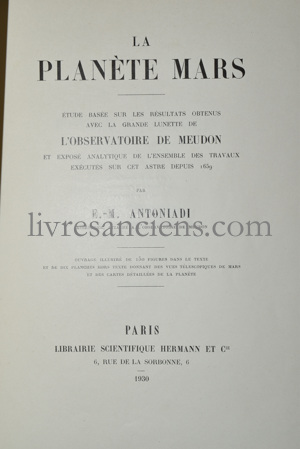 Photo ANTONIADI, Eugène-Michel. 