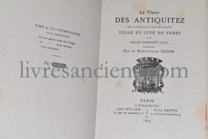 Photo CORROZET, Gilles || Le Bibliophile JACOB. 