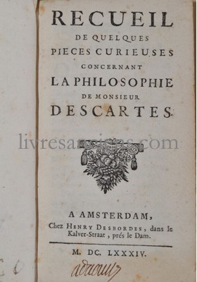 Photo [BAYLE, Pierre] || DESCARTES, René. 