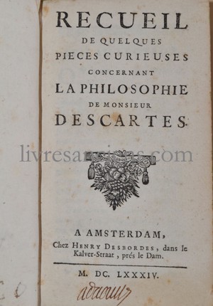 Photo [BAYLE, Pierre] || DESCARTES, René. 