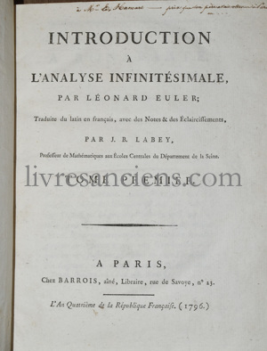 Photo EULER, Léonard. 