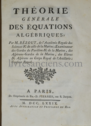 Photo BEZOUT, Etienne.