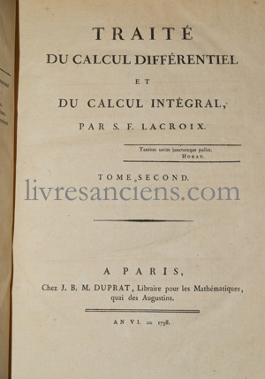 Photo LACROIX, Sylvestre Francois.