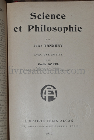 Photo TANNERY, Jules.&nbsp;