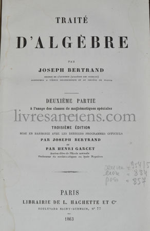 Photo BERTRAND, Joseph.&nbsp;