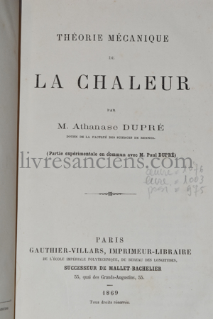 Photo DUPRÉ,  Athanase.&nbsp;