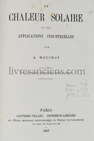 Photo MOUCHOT, Augustin.&nbsp;