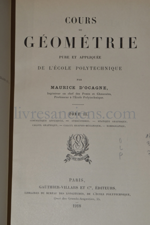 Photo D'OCAGNE, Maurice.&nbsp;