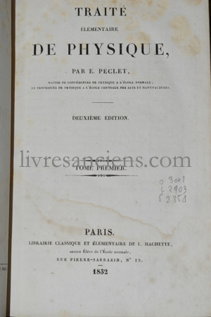 Photo PÉCLET, Jean-Claude Eugène.&nbsp;