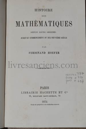 Photo HOEFER, Ferdinand.&nbsp;