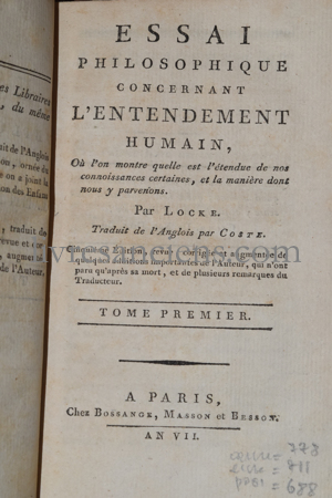 Photo LOCKE, John.&nbsp;