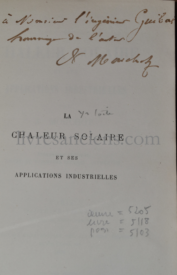 Photo MOUCHOT, Augustin.&nbsp;