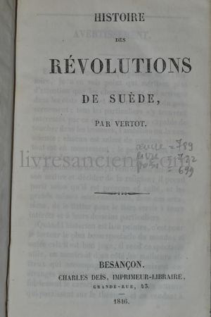 Photo VERTOT, René Aubert de.&nbsp;