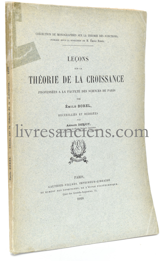 Photo BOREL, Emile || DENJOY, Arnaud.&nbsp;