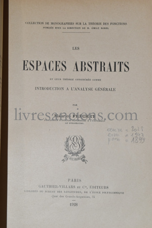 Photo FRÉCHET, Maurice.&nbsp;