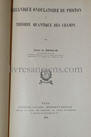 Photo DE BROGLIE, Louis.&nbsp;