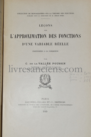 Photo DE LA VALLÉE POUSSIN, Charles Jean.&nbsp;