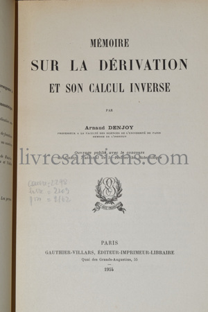 Photo DENJOY, Arnaud.&nbsp;