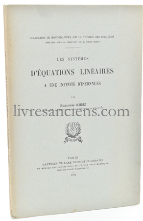 Photo RIESZ, Frigyes.&nbsp;