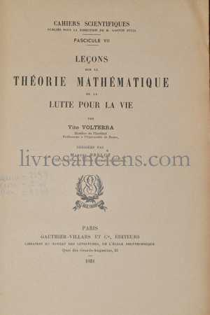 Photo VOLTERRA, Vito.&nbsp;