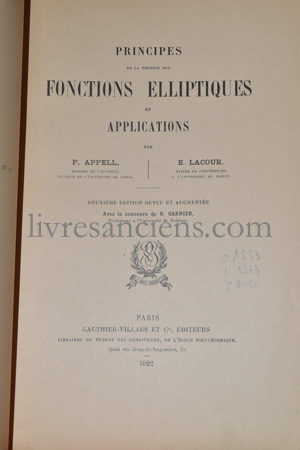 Photo APPELL, Paul || LACOUR, Émile.&nbsp;