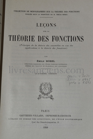 Photo BOREL, Émile.&nbsp;