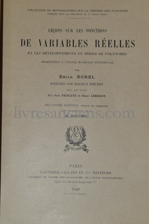 Photo BOREL, Émile.&nbsp;